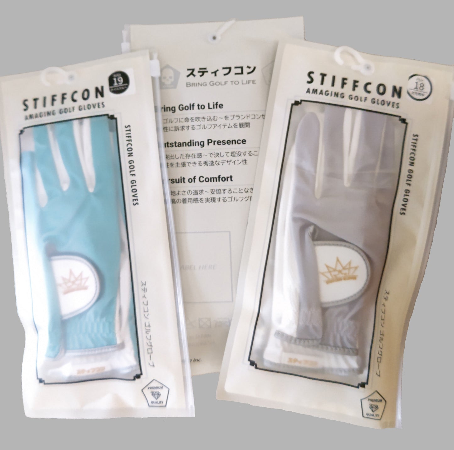 【SALE】TIARA Silver-grey レディース両手ゴルフグローブ ティアラ シルバーグレイ