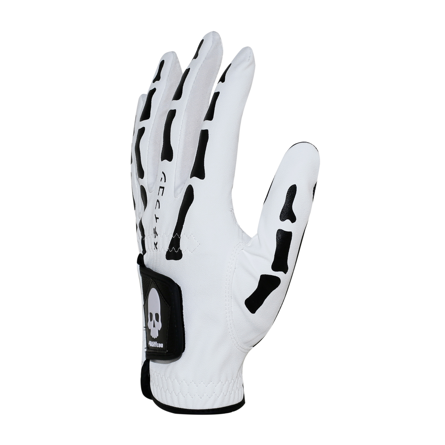 TULANG WHITE レディース骨柄ゴルフグローブ トゥーラン白