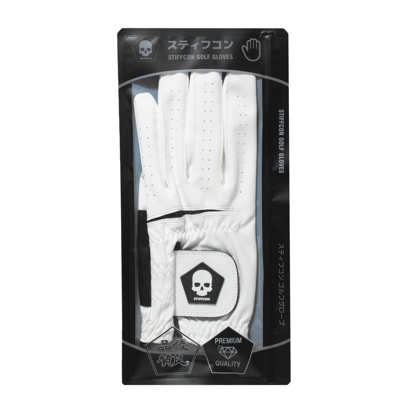 FLUO WHITE レディースゴルフグローブ フルオ_白