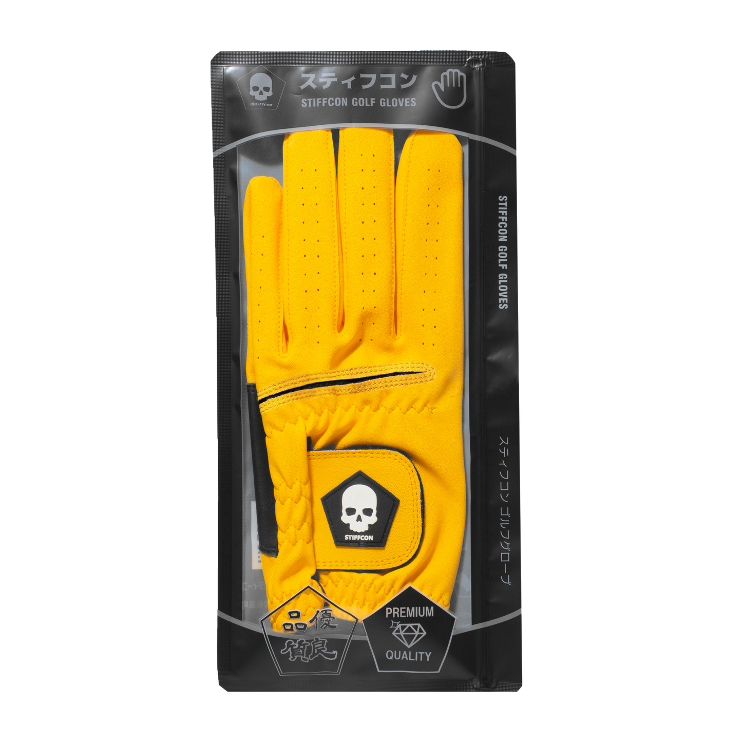 FLUO YELLOW レディースゴルフグローブ フルオ_黄色