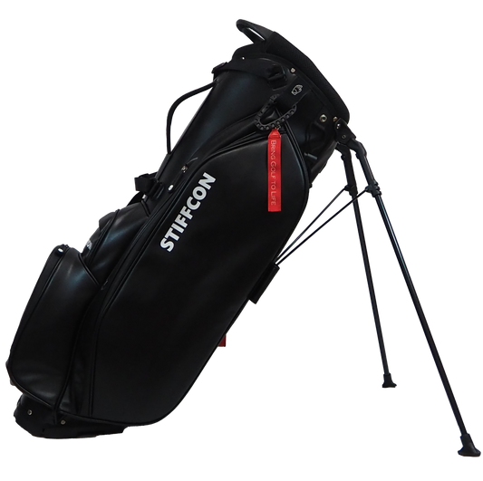 GOLF STAND BAG_PLAIN BLACK / Stand Caddy Bag Plain Black STIFFCON