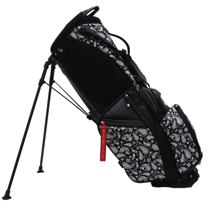 GOLF STAND BAG_PAISLEY BLACK / スタンドキャディバッグ ペイズリーブラック STIFFCON