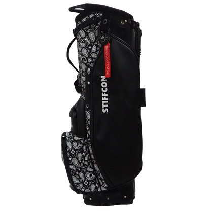 GOLF STAND BAG_PAISLEY BLACK / スタンドキャディバッグ ペイズリーブラック STIFFCON