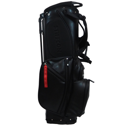 GOLF STAND BAG_PLAIN BLACK / スタンドキャディバッグ プレーンブラック STIFFCON