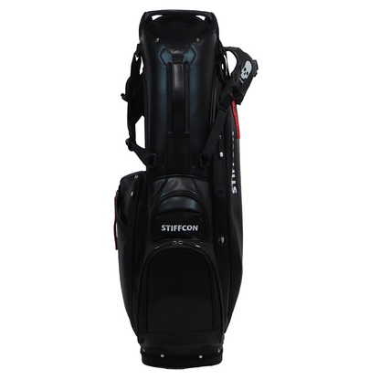 GOLF STAND BAG_PLAIN BLACK / スタンドキャディバッグ プレーンブラック STIFFCON