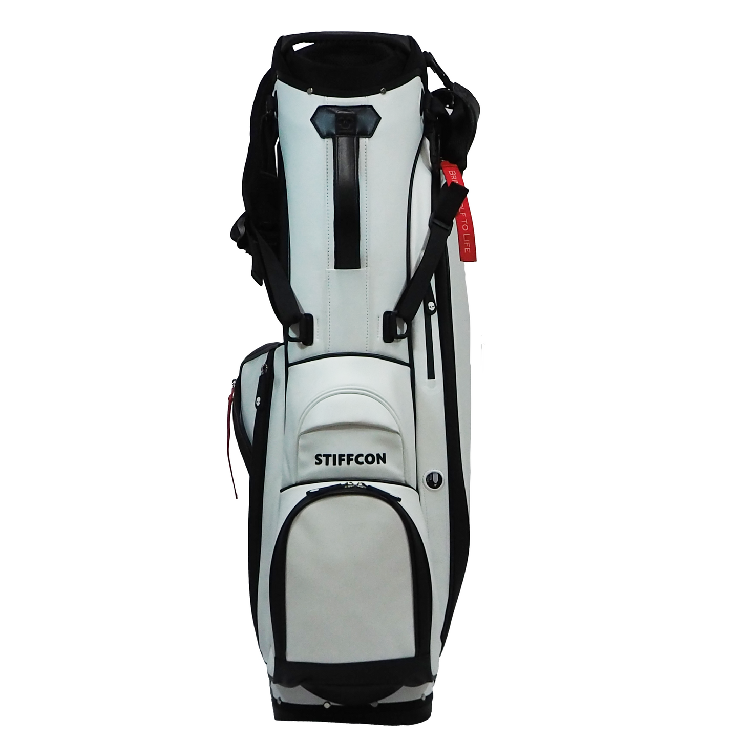 GOLF STAND BAG_PLAIN WHITE / スタンドキャディバッグ プレーンホワイト STIFFCON