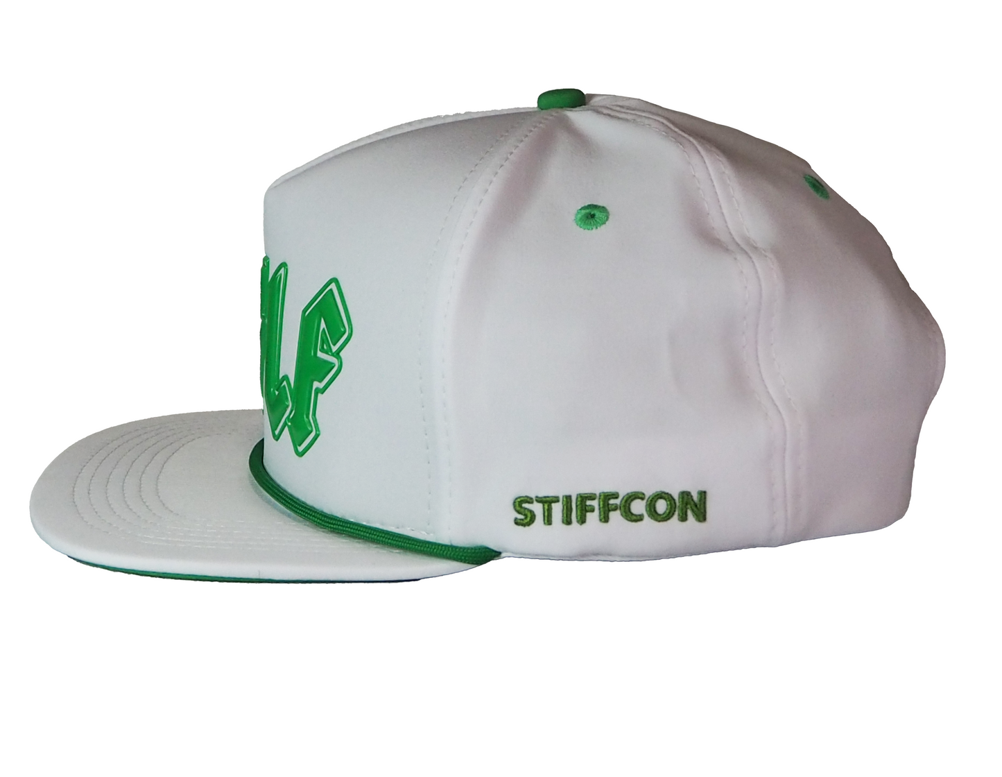 STIFFCON FAIRWAY TO HELL CAP GREEN スティフコン帽子 白緑