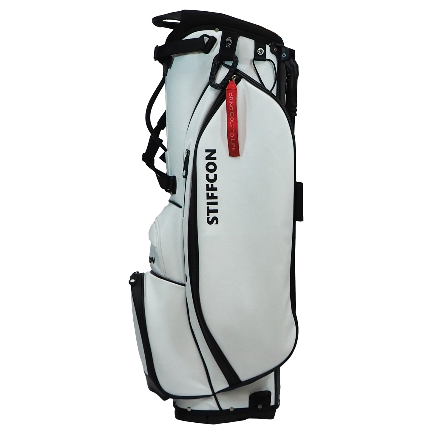 GOLF STAND BAG_PLAIN WHITE / スタンドキャディバッグ プレーンホワイト STIFFCON