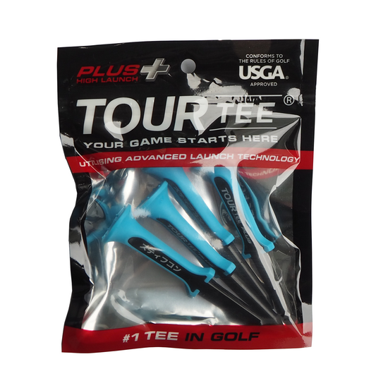 【限定ブルーのみ】TOUR TEE PLUS X STIFFCON ブルー4本セット ツアーティープラス X スティフコン