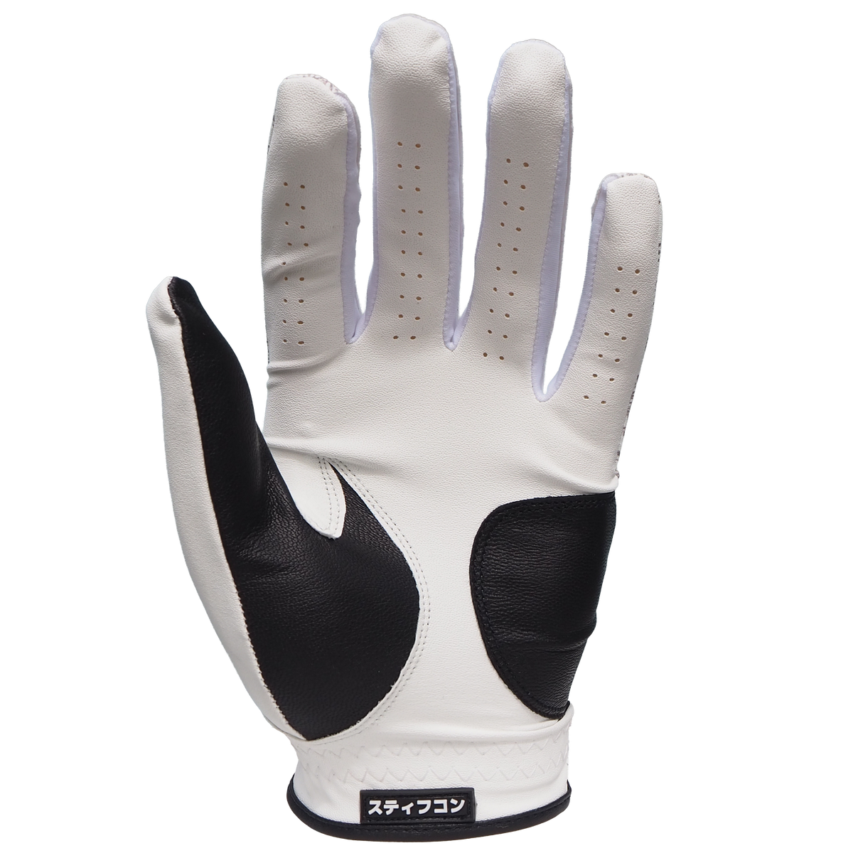 FLUO PAISLEY WHITE メンズゴルフグローブ左手 ペイズリー白 V5