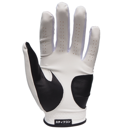 FLUO PAISLEY WHITE メンズゴルフグローブ左手 ペイズリー白 V5