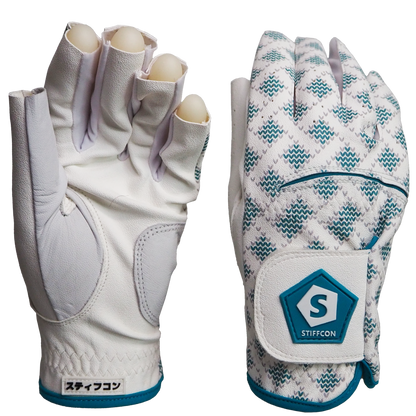 【SALE】CHEVRA HERRING TURQUOISE レディースゴルフグローブ左手/両手 シェブラへリンターコイズ  V5 ヘリンボーン