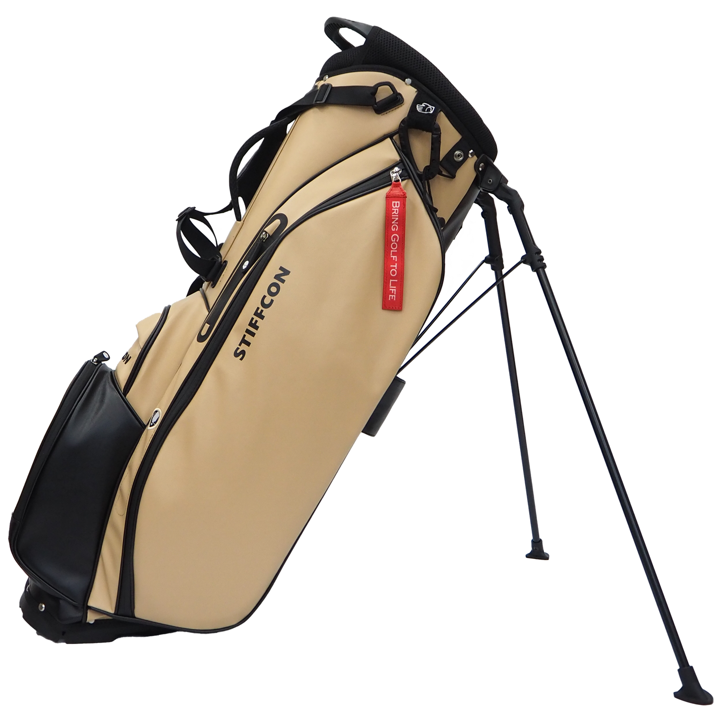GOLF STAND BAG_CAFE AU LAIT / スタンドキャディバッグ カフェオレ STIFFCON