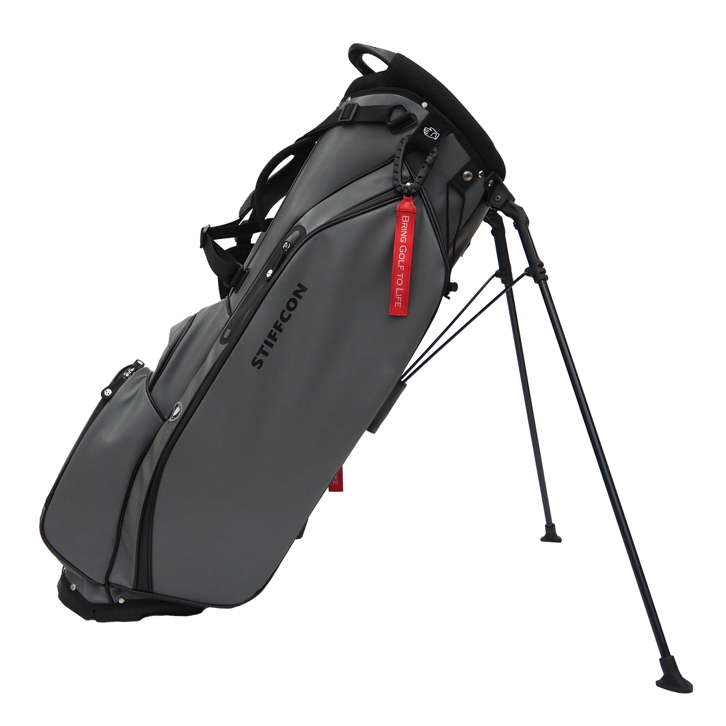 GOLF STAND BAG_PAISLEY BLACK / Stand Caddy Bag Paisley Black STIFFCON