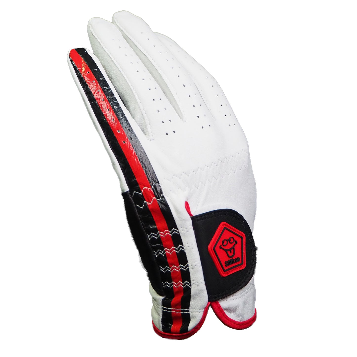 MAVLUS Mignolo Ladies Golf Gloves_White/Red/Black